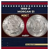 1898-p Morgan Dollar $1 Grades ms64+