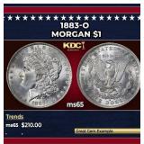 1883-o Morgan Dollar $1 Grades ms65