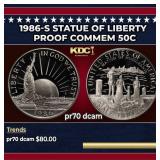 1986-S Statue of Liberty Proof Modern Commem Half