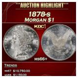 1878-s Morgan Dollar $1 ms66+ SEGS