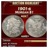 1901-s Morgan Dollar $1 ms62+ USCG
