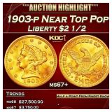 1903-p Gold Liberty Quarter Eagle Near Top Pop $2