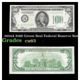 1934A $100 Green Seal Federal Reserve Note Grades