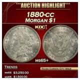 1880-cc Morgan Dollar $1 ms65+ SEGS