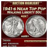 1941-s Walking Liberty Half Dollar Near Top Pop 50