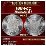 1884-cc Morgan Dollar $1 ms66+ SEGS