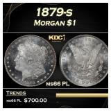 1879-s Morgan Dollar $1 Grades ms66 PL