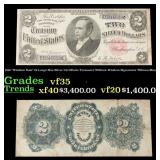 1891 $2 Large Size Silver Certificate "Windom Note