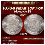 1878-s Morgan Dollar Near Top Pop $1 ms67+ SEGS
