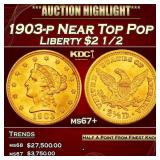 1903-p Gold Liberty Quarter Eagle Near Top Pop $2