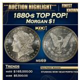 1880-s Morgan Dollar TOP POP! $1 ms69 SEGS