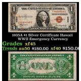 1935A $1 Silver Certificate Hawaii WWII Emergency
