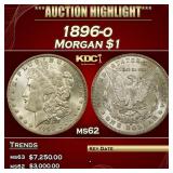 1896-o Morgan Dollar $1 ms62 USCG