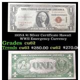 1935A $1 Silver Certificate Hawaii WWII Emergency