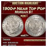 1900-p Morgan Dollar Near Top Pop $1 ms67+ SEGS
