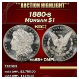 1880-s Morgan Dollar $1 ms65+ DMPL SEGS