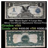 1899 $1 large size Silver Certificate "Black Eagle