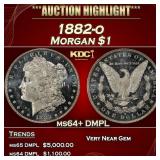 1882-o Morgan Dollar $1 ms64+ DMPL SEGS