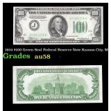 1934 $100 Green Seal Federal Reserve Note Kansas C