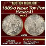 1889-o Morgan Dollar Near Top Pop $1 ms66 SEGS