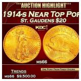 1914-s Gold St. Gaudens Double Eagle Near Top Pop