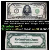 1934A $1000 Green Seal Federal Reserve Note Presid