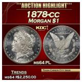 1878-cc Morgan Dollar $1 ms64 PL SEGS
