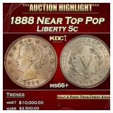 1888 Liberty Nickel Near Top Pop 5c ms66+ SEGS