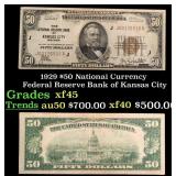 1929 $50 National Currency Federal Reserve Bank of