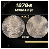 1878-s Morgan Dollar $1 Grades ms62