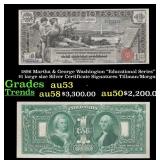1896 $1 large size Silver Certificate Martha & Geo