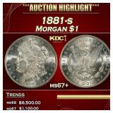 1881-s Morgan Dollar $1 ms67+ SEGS