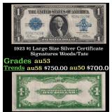 1923 $1 large size Silver Certificate Grades Selec