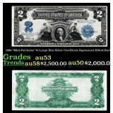 1899 $2 Large Size Silver Certificate "Mini-Portho