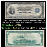 1918 $2 Large Size National Currency "Battleship"
