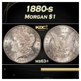 1880-s Morgan Dollar $1 Grades ms63+