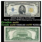 1934A $5 Silver Certificate North Africa WWII Emer
