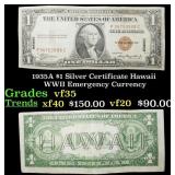 1935A $1 Silver Certificate Hawaii WWII Emergency