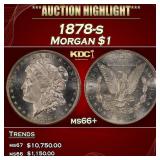 1878-s Morgan Dollar $1 ms66+ SEGS
