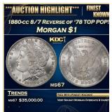 1880-cc 8/7 Reverse of 