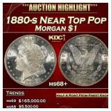 1880-s Morgan Dollar Near Top Pop $1 ms68+ SEGS