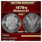 1878-s Morgan Dollar $1 ms65+ PL SEGS