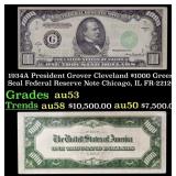 1934A $1000 Green Seal Federal Reserve Note Presid