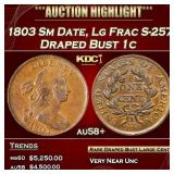 1803 Sm Date, Lg Frac Draped Bust Large Cent S-257