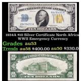 1934A $10 Silver Certificate North Africa WWII Eme
