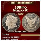 1884-o Morgan Dollar $1 ms66+ DMPL SEGS