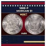 1888-p Morgan Dollar $1 Grades ms64