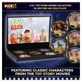 5 Coin Toy Story Gold Plated Round Collection In C