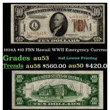 1934A $10 FRN Hawaii WWII Emergency Currency Grade