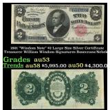 1891 $2 Large Size Silver Certificate "Windom Note